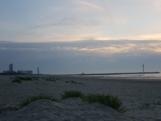 Oostende strand bij fort Napoleon