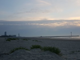 Oostende strand bij fort Napoleon